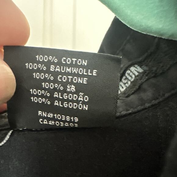 Harley Davidson Black~ Shirt~Button Front~ Cut Off Sleeves~Frayed~ Size X-Large - Picture 9 of 9